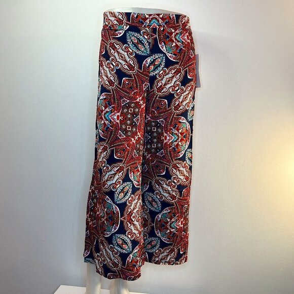 JULES & LEOPOLD Women's Colorful Rayon Cropped Pants - Size Small - NWT - Picture 1 of 5